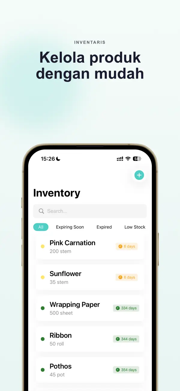 Freshlytics — Tangkapan layar 2