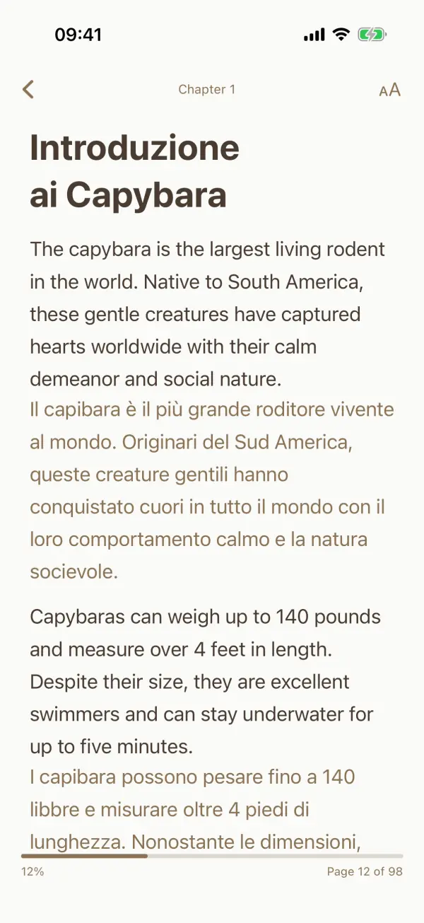 FusionRead — Schermate 3